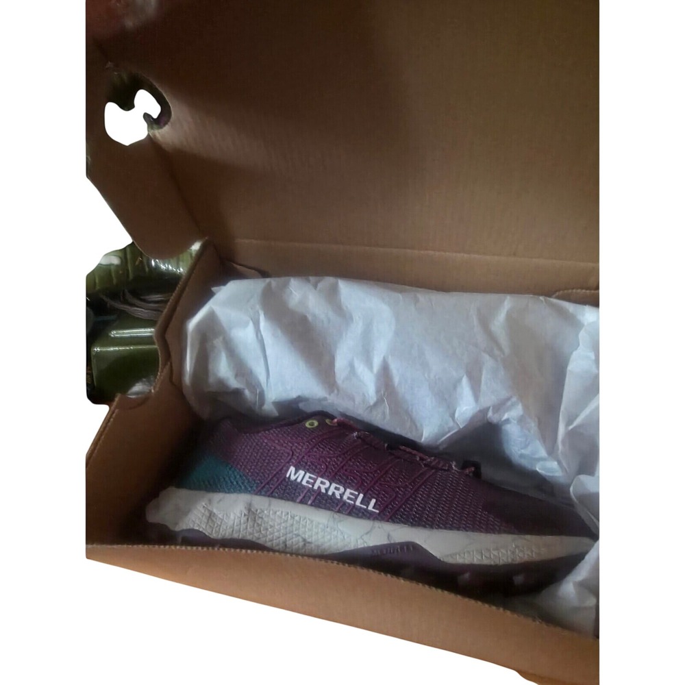 Merrell Moab Flight Low A/C Girls Burgundy Teal Trail Running Shoes 11M MK165737